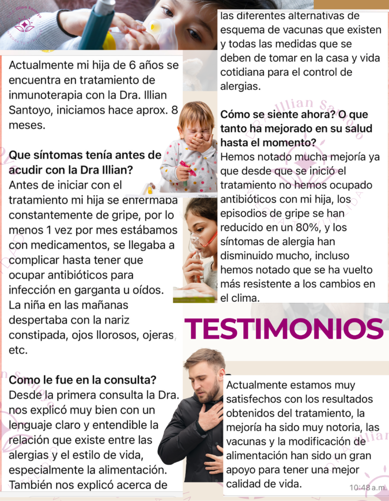 alergia, infecciones frecuentes, rinitis, asma