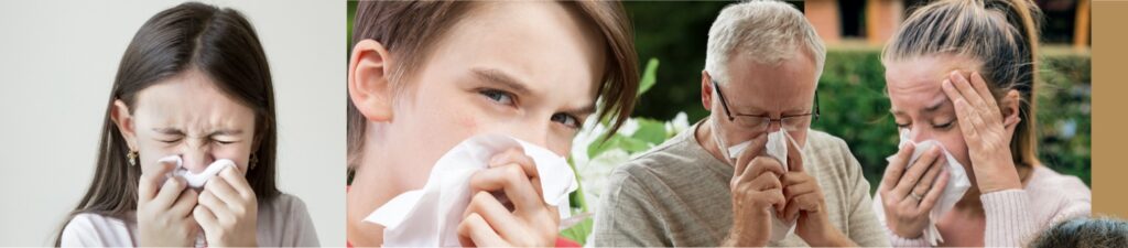 Alergia, rinitis, falta de aire